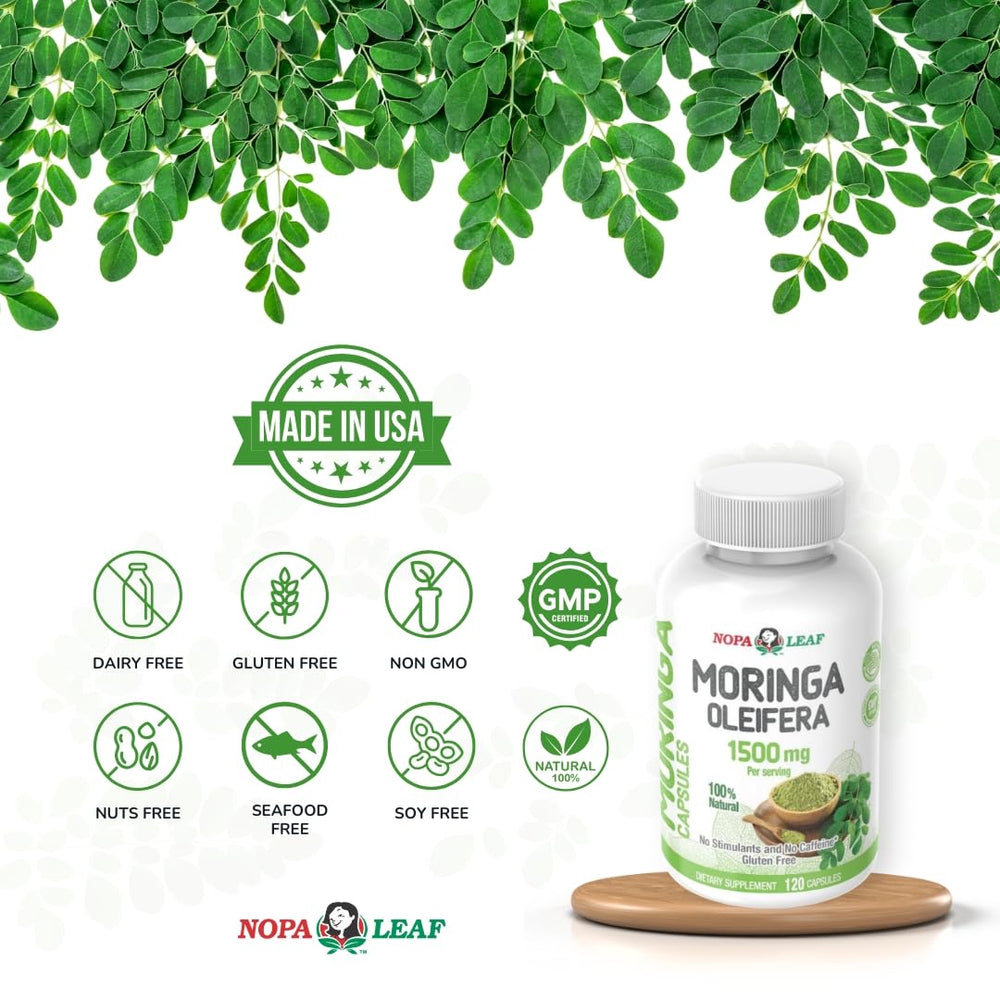 Assorted health supplements with Moringa Capsules