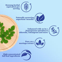 60ml bottle of organic moringa leaf liquid drops