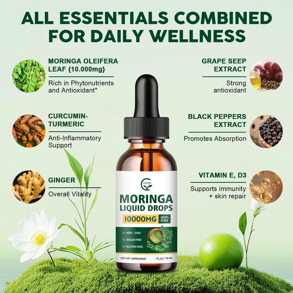 Pure moringa oleifera leaf extract source