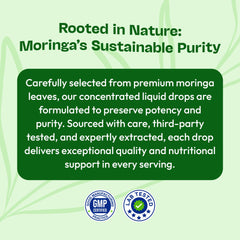 Lifestyle shot of adding moringa drops to tea