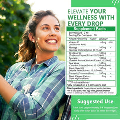 Lifestyle image showing wellness and vitality with Moringa Drops