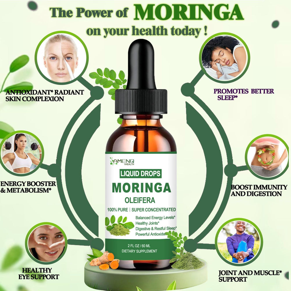 Liquid moringa drops for digestive health