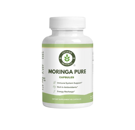 Moringa powder capsules 800mg bottle