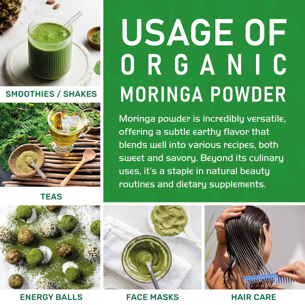 Moringa powder for hair health