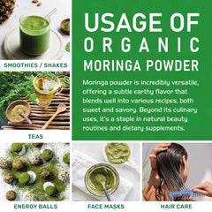 Moringa powder for hair health
