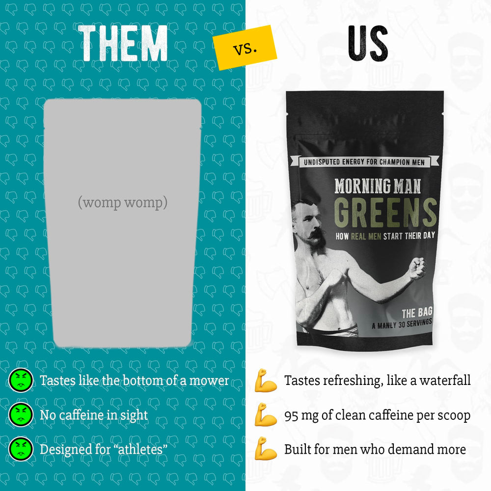 Morning Man Greens energy stamina for men