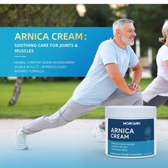 Safe for all ages label on Morovan Arnica Cream