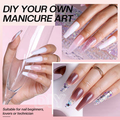 Morovan Poly Gel Nail Colors lengthen nails with solid gel.