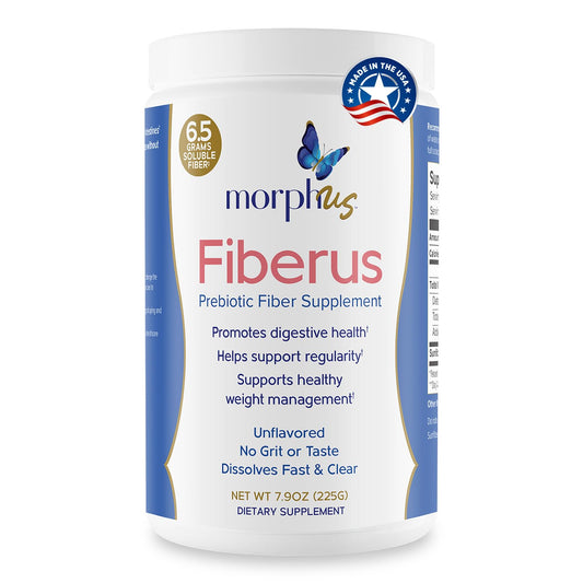MORPHUS Fiberus packaging and label for prebiotic fiber supplement