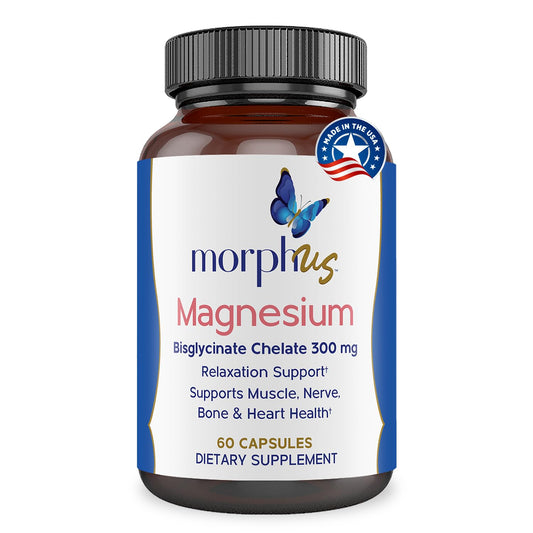 Morphus Magnesium Bisglycinate 300mg bottle with 60 capsules