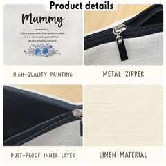 MOTERMATE Mammy Gifts makeup bag supports multi use storage