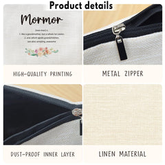 MOTERMATE Mormor makeup bag presented as a thoughtful gift choice
