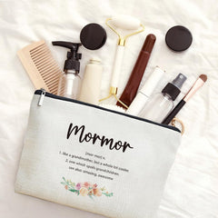 MOTERMATE Mormor makeup bag open compartment showing interior for small items
