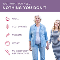Illustration representing stages of motherhood with Noor Vitamins
