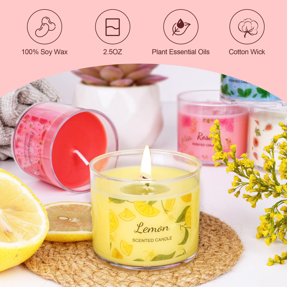 Mothers Day gift set of aromatherapy candles in gift box