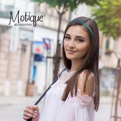 Motique Accessories satin headbands; soft interior for comfortable wear.
