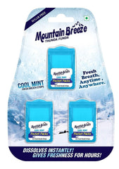 Mountain Breeze Breath Strips packaging with 3 cassette packs