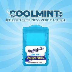 Three cassette packs of Mountain Breeze Breath Strips