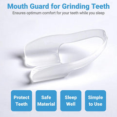 Anti grinding mouth guard fitted on upper teeth