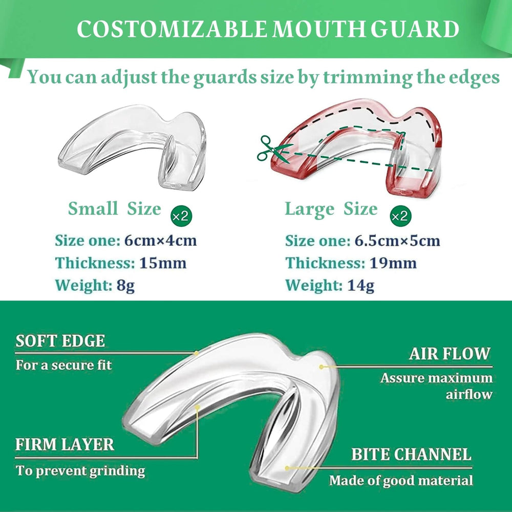 Reusable BPA-free dental guard suitable for all ages