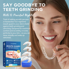 Minty-fresh guard after cleaning, ready for nightly use