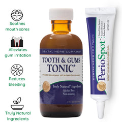 Tooth & Gums Tonic bottle with essential oils