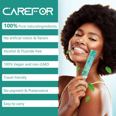 Mint flavor mouthwash sachets ideal for on-the-go