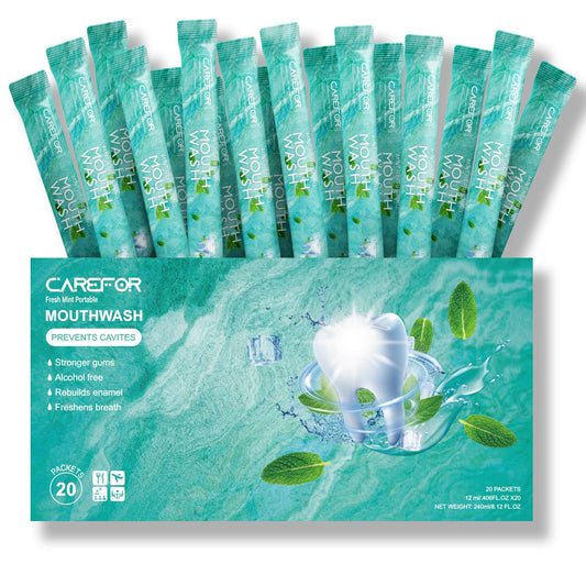 Mouthwash travel size 20-pack – single-use packets