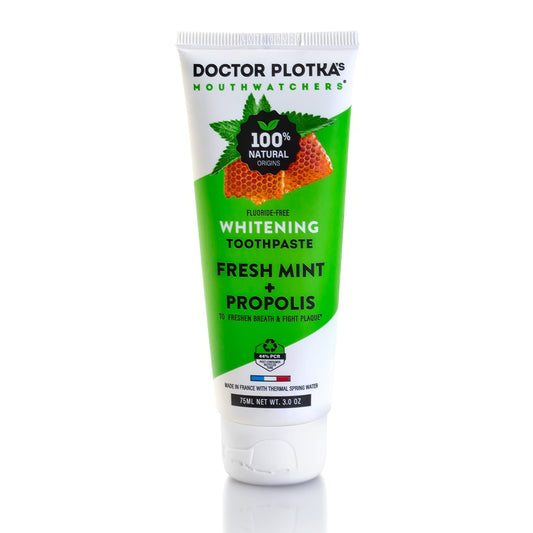 Mouthwatchers fluoride-free whitening toothpaste tube (3 oz)
