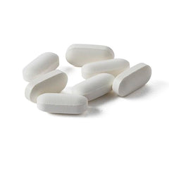 Dosage illustration showing two tablets per day