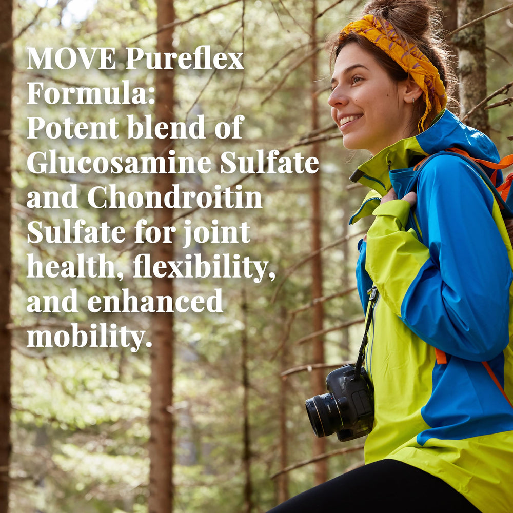 Move Pureflex box showing Made in USA and allergen-free labeling