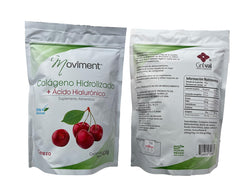 Moviment packaging with cherry accents