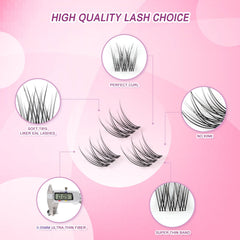 MOWOT Lash Clusters Reusable vegan materials for multiple uses.