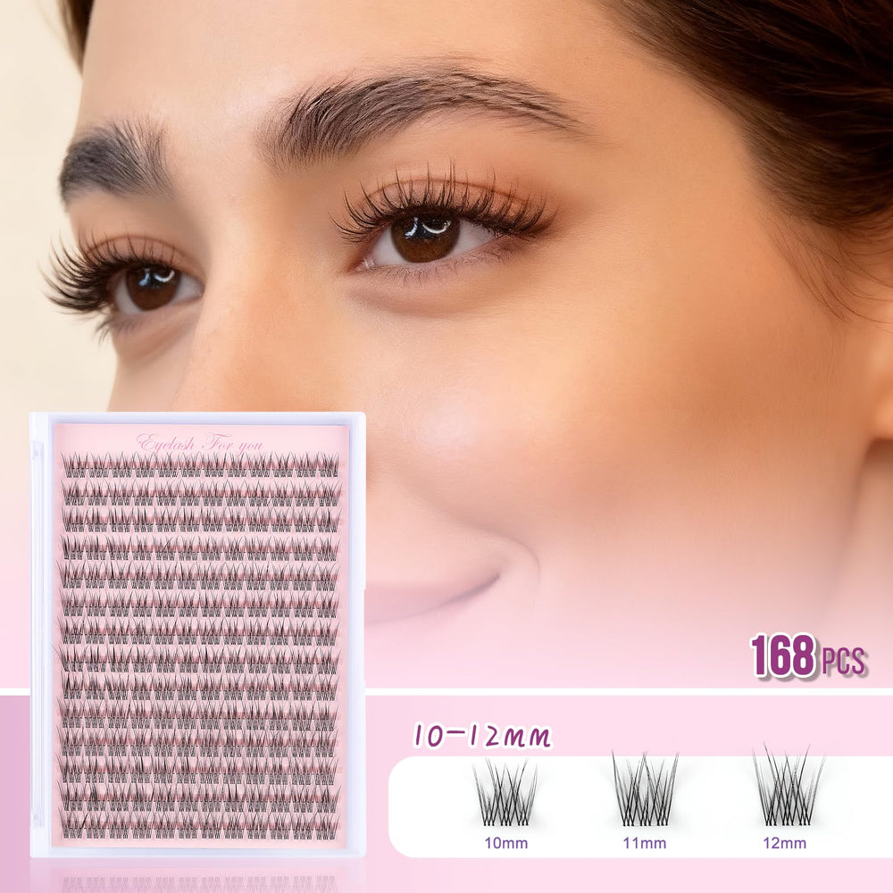 MOWOT Lash Clusters Soft Ultra-Thin Band provides gentle lash-line fit.