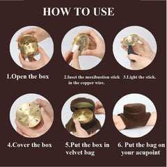 Professional moxibustion kit suitable for mild therapy