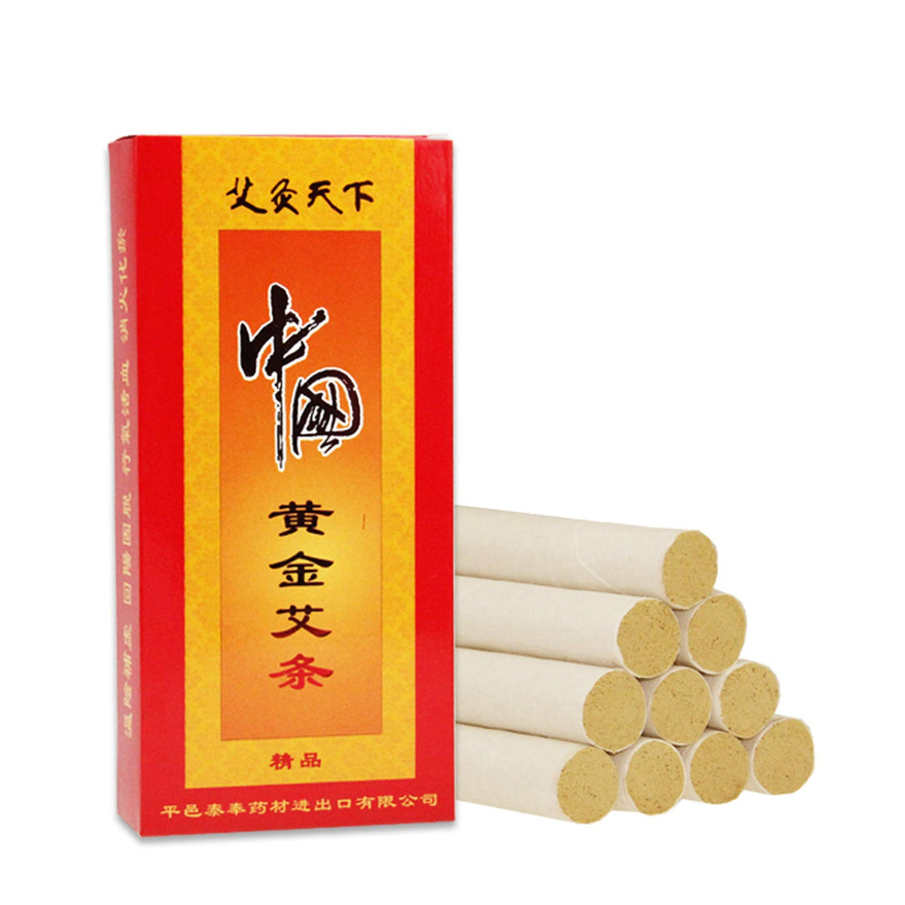 Box content: ten moxa sticks for moxibustion
