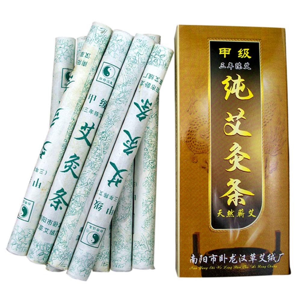 Moxa sticks natural mugwort rolls – 0.7 in diameter, 7.8 in length