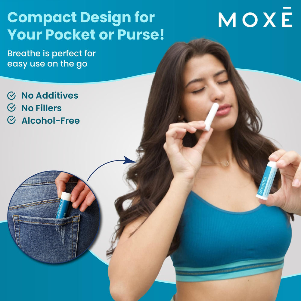 Close-up of MOXE Breathe inhaler
