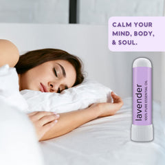 Made in USA label on MOXĒ Lavender inhaler