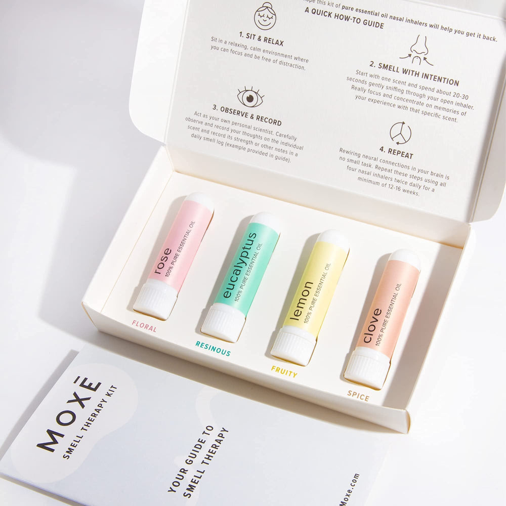 Inhalers in use during MOXĒ smell training session