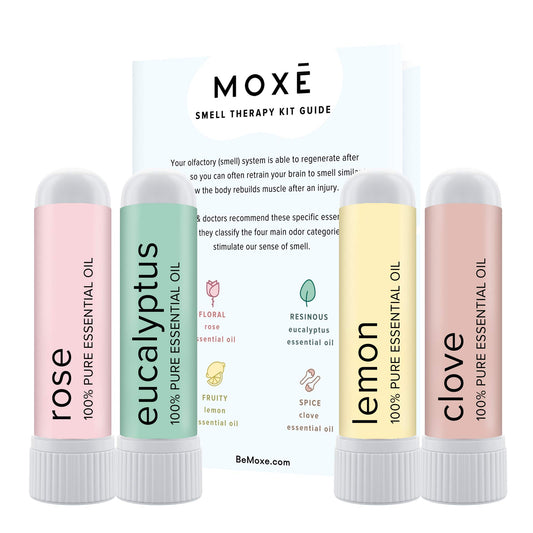 MOXĒ Smell Training Kit package with branding