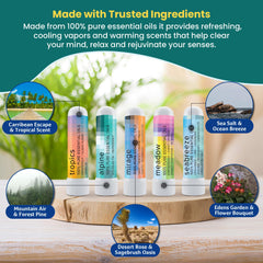 Travel-friendly nasal inhalers for on-the-go use