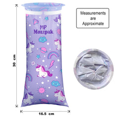 MP Mozzpak leak-proof emesis bags showing sturdy material for mess-free travel.