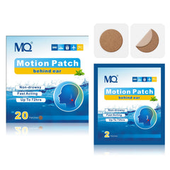 MQ motion sickness patches packaging in dark color for travel use