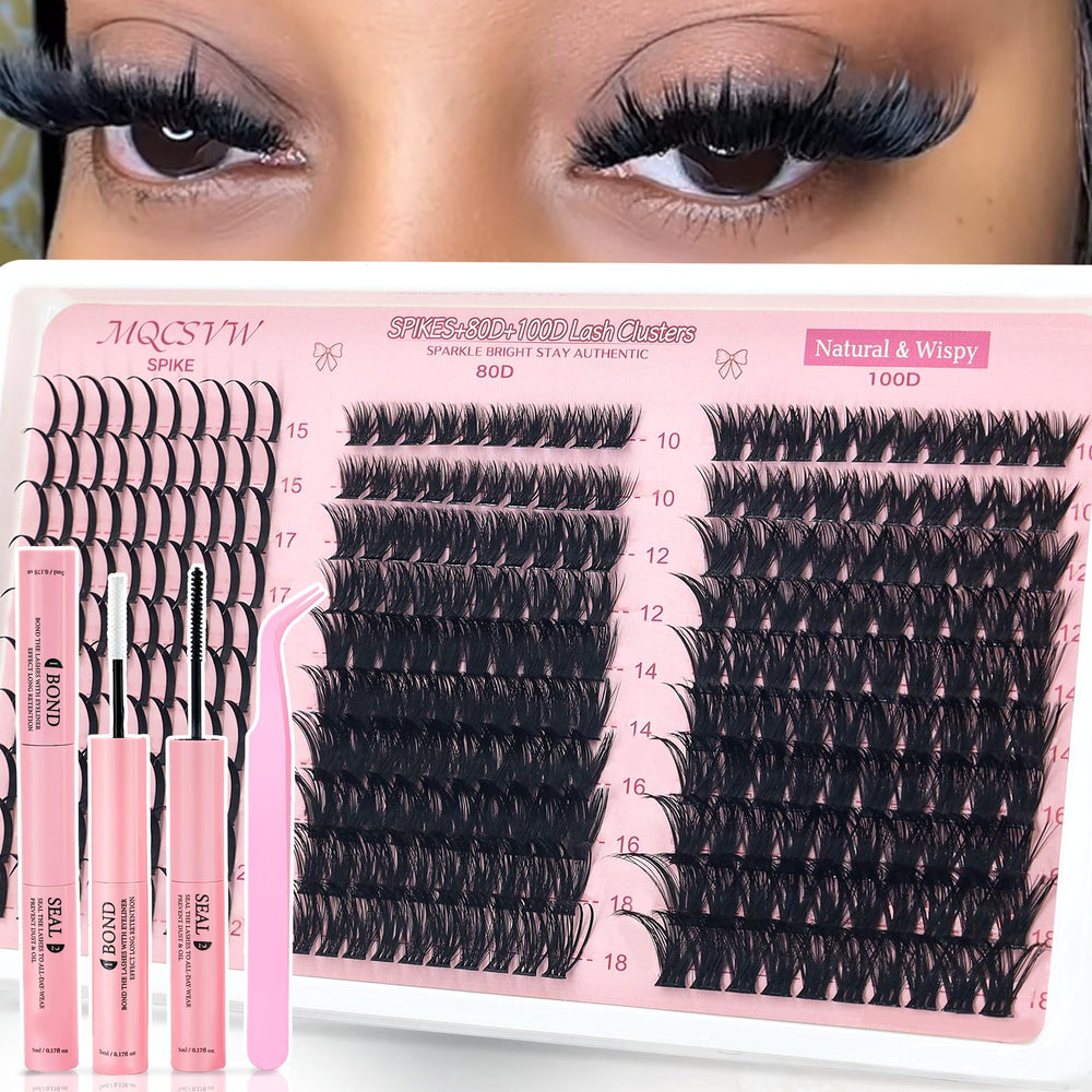 MQCsvw lash clusters offer strong hold up to 72+ hours.