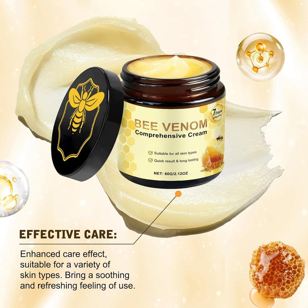 Travel-friendly MQG Bee Venom Cream for on-the-go skincare.