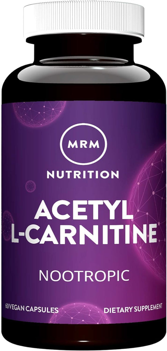 MRM Acetyl L-Carnitine 500mg bottle with 60 Vcaps