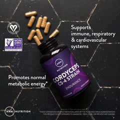 Pack of 2 bottles of MRM Nutrition Cordyceps CS-4