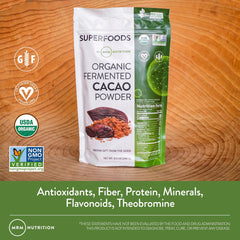 Nutritional benefits infographic highlighting antioxidants and minerals