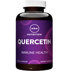 MRM Quercetin bottle and capsules showing 500 mg per serving